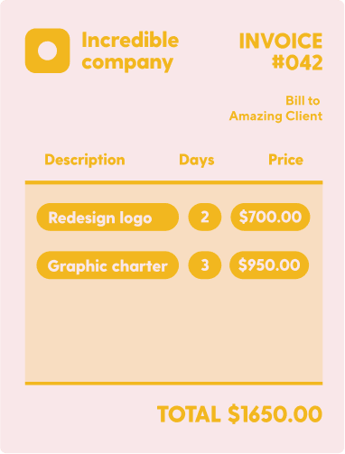 Invoice template image